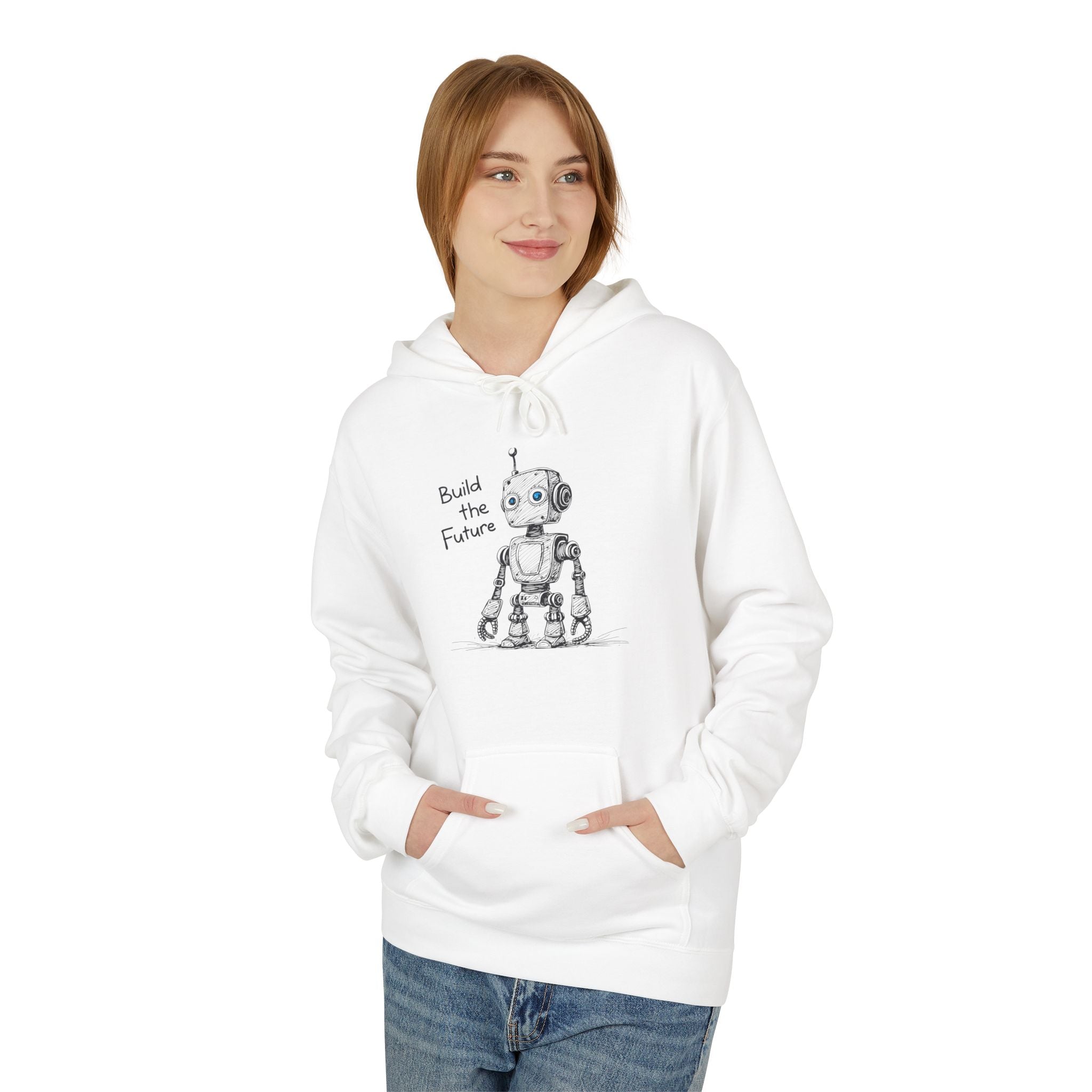 Blue-eye Bot Hoodie - Light Colors