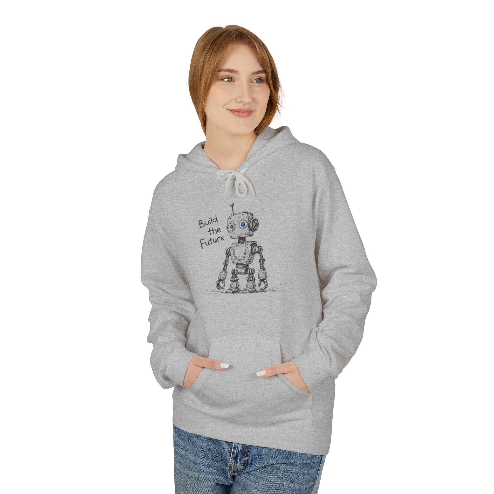Blue-eye Bot Hoodie - Light Colors