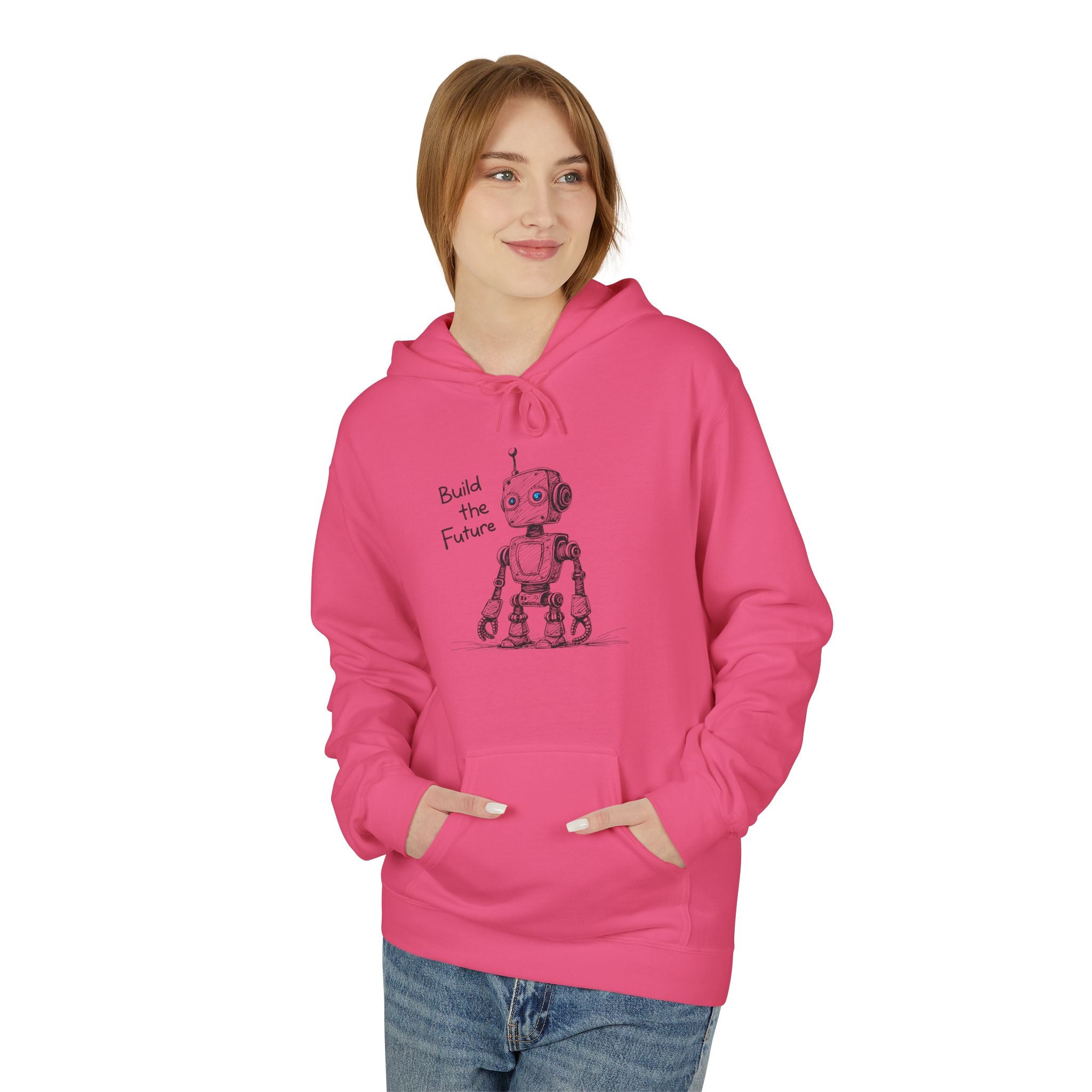 Blue-eye Bot Hoodie - Light Colors