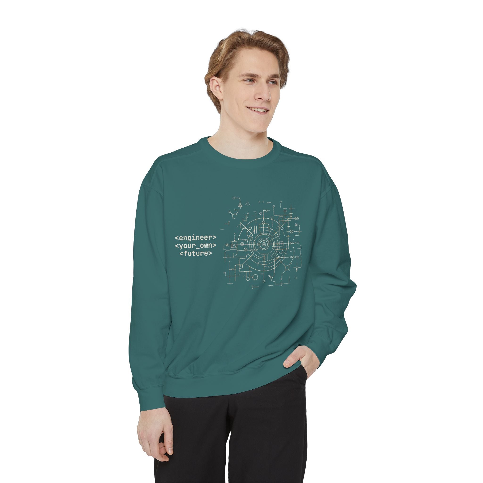 STEM 'Engineer Your Own Future' Unisex Garment-Dyed Sweatshirt